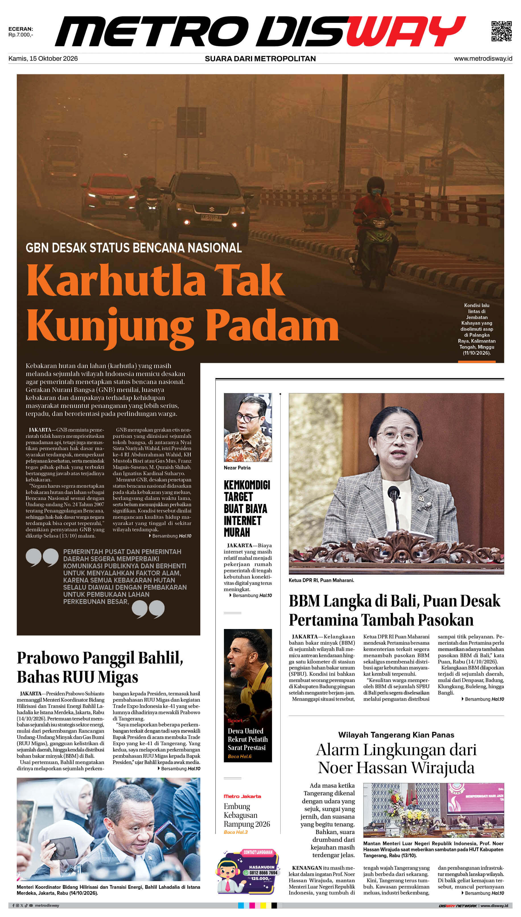 Edisi 15 Oktober 2026