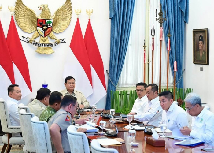 Rapat Bahas Karhutla, Prabowo Perintahkan Kerahkan Seluruh Kekuatan