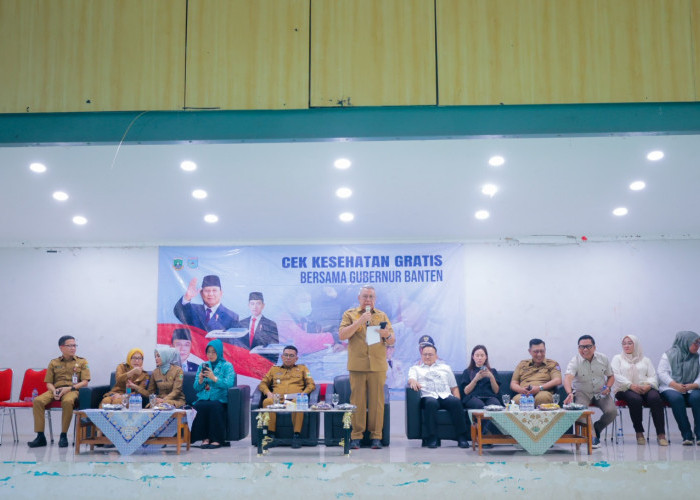 CKG Tangsel Tembus 53 Persen  Benyamin Dampingi Gubernur Banten Tinjau Pondok Aren