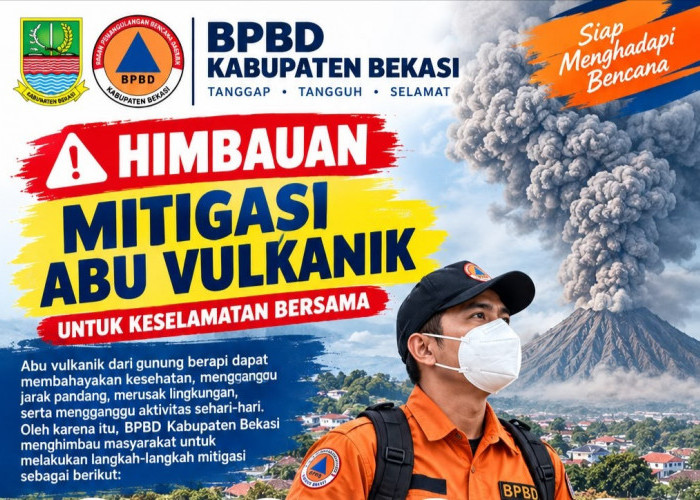 Warga Kabupaten Bekasi Diimbau Waspadai Dampak Abu Vulkanik, Ini Langkah Mitigasinya